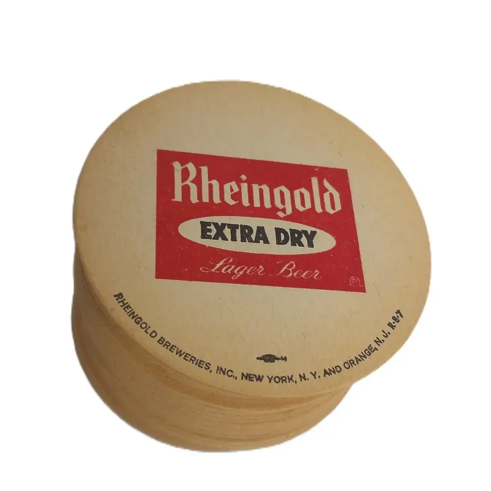 Vintage Rheingold and Knickerbocker Beer Coasters Breweriana Stack Over 100